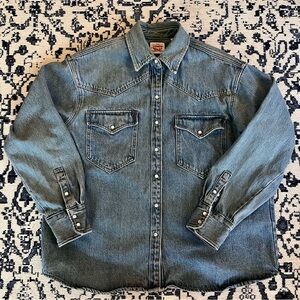 Levi's Blue Denim Western Shirt
